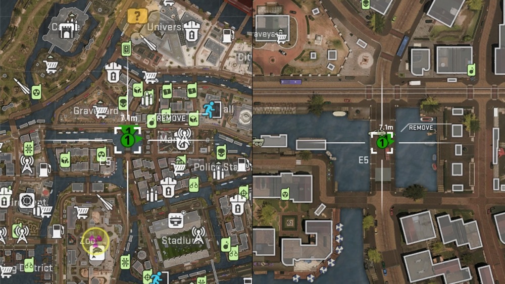 Ubicación de Bridge Stash Crate en Vondel Warzone DMZ Map