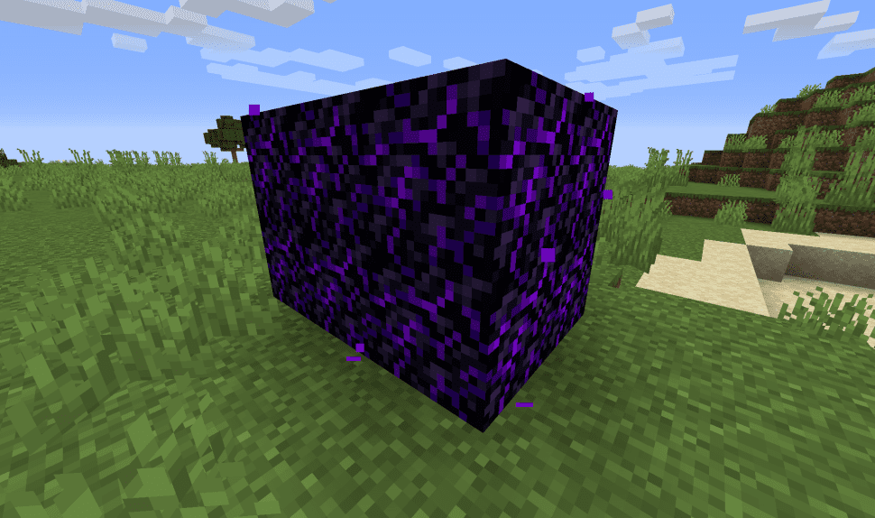 Obsidiana llorando de Minecraft