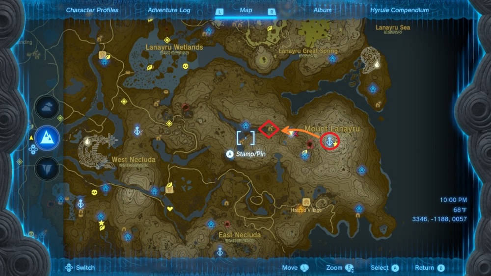 donde encontrar el santuario jogou en zelda lagrimas del reino
