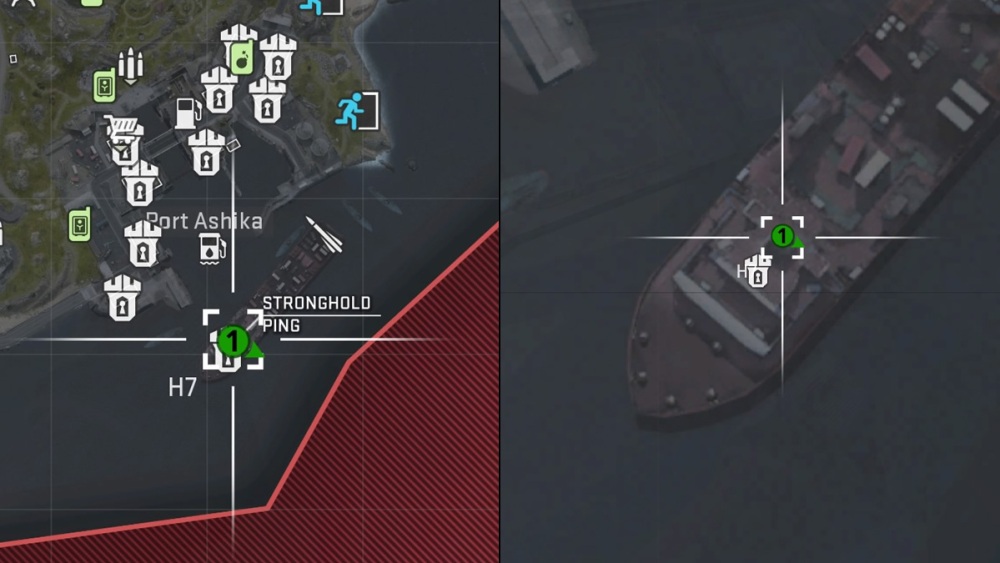 Ubicación de Shadow Company Ship en Ashika Island Warzone DMZ