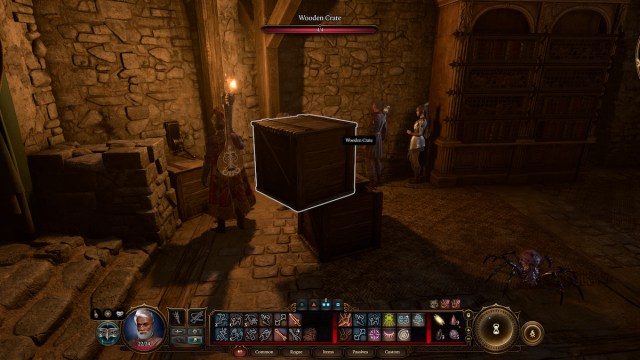 Baldur's gate 3 boxes y bodega puerta secreta con palanca