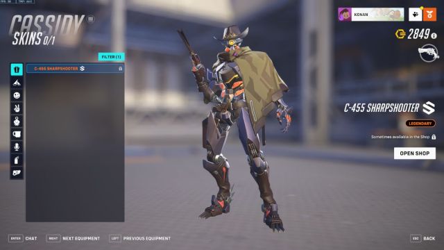 Le skin Cassidy C-455 Sharpshooter dans Overwatch 2