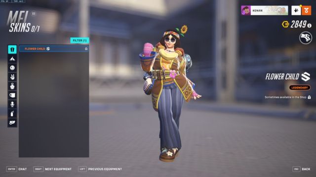 La peau de Mei Flower Child dans Overwatch 2