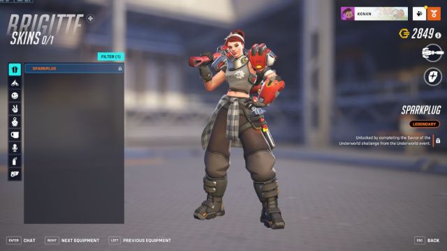 La peau de Brigitte Sparkplug dans Overwatch 2