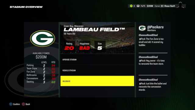 Move Lambeau Madden 24 Modo Franquicia