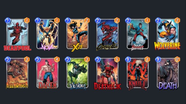 Deck X-23 y Wolverine en Marvel Snap.