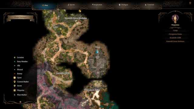 Ubicación de pala gratis en Baldur's Gate 3