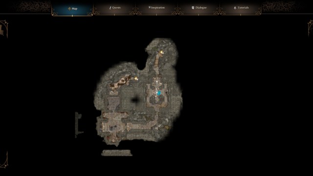 bg3 baldur's gate 3 cómo llegar a la ubicación del mapa bajo la oscuridad