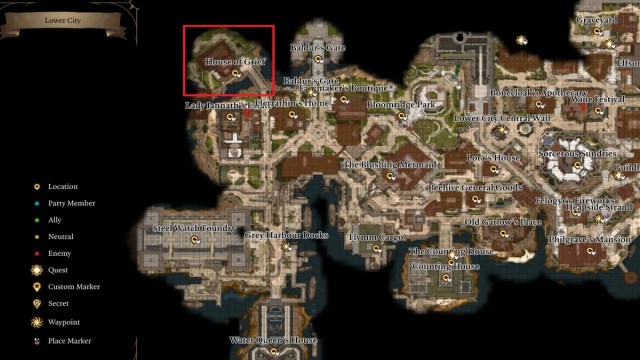 Baldur's Gate 3 cómo encontrar la casa del dolor