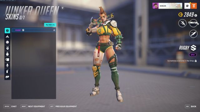 Peau Junker Queen Ruby dans Overwatch 2