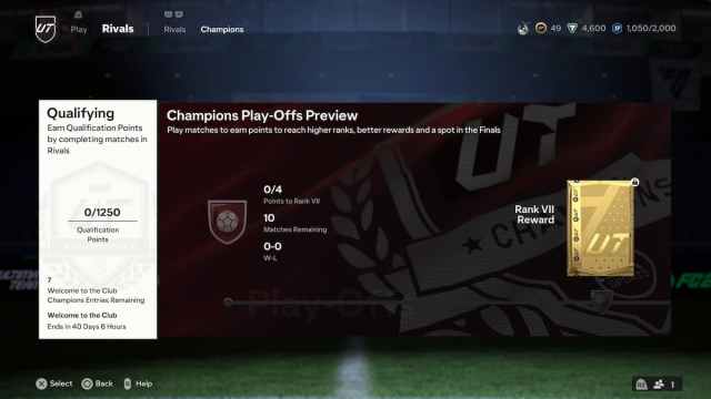 Niveles de recompensa de EA FC 24 Champs