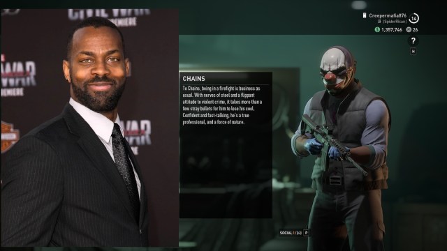 Payday    3 dobladores de cadena Damion Poitier