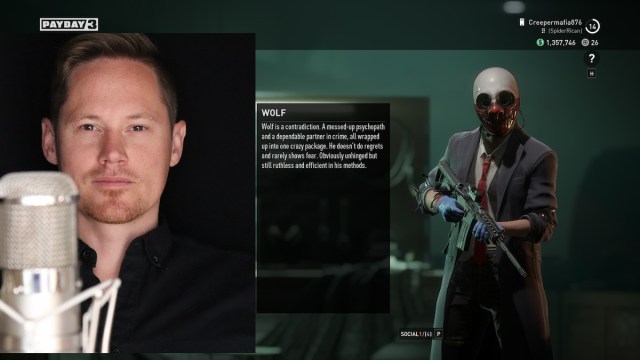 Payday    3 actores de doblaje Nicklas Berglund Wolf