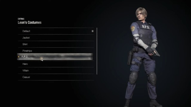 Resident Evil 4 Rehace cómo se ve el traje RPD de Leon en el juego