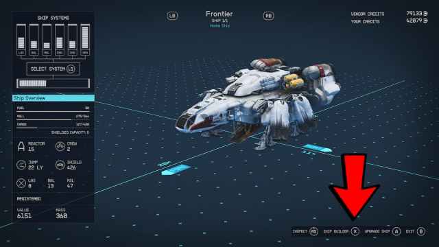 Constructor naval de Starfield