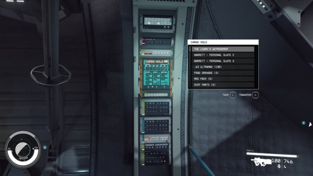 Starfield cómo acceder a la bodega del barco