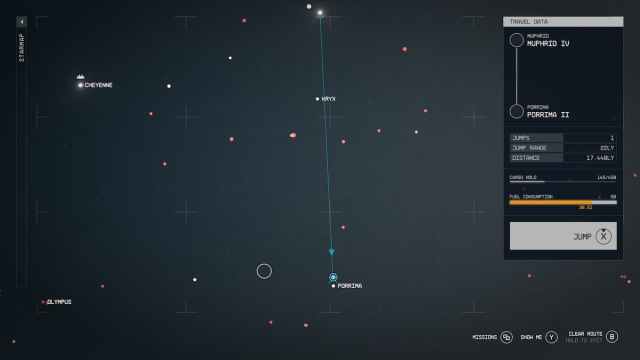 Sistema Porrima en Starfield