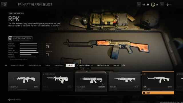 El RPK en Call of Duty: Modern Warfare 2