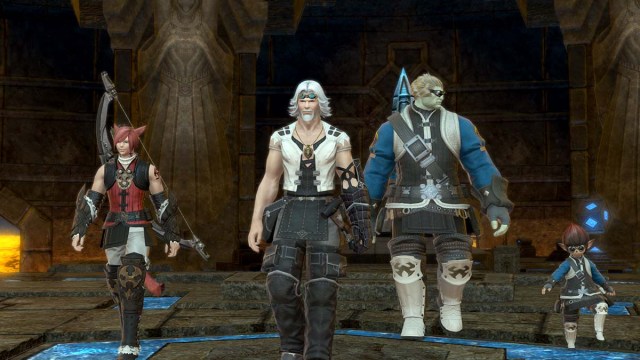 Graha, Cid, Biggs y Wedge en Final Fantasy 14