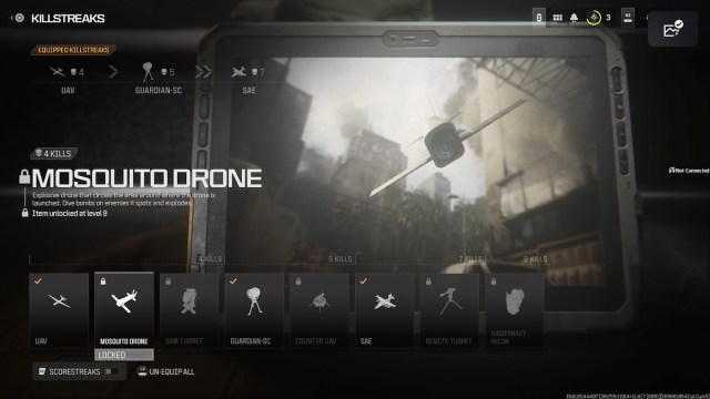 mosquito drone mw3 mata rachas