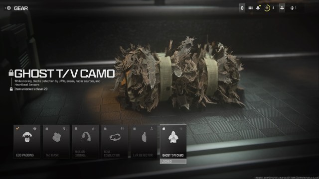 MW3 Ghost Perk en forma de equipo