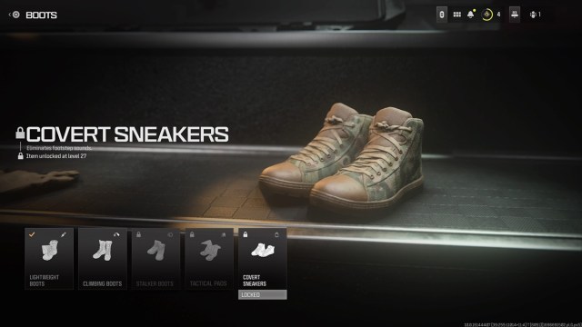 Beneficio de Dead Silence en MW3 en forma de botas