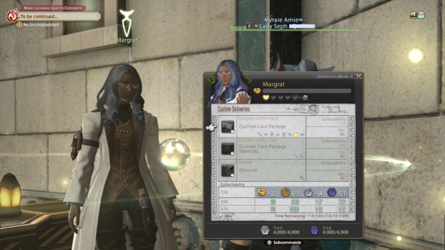 Final Fantasy 14 como hacer una entrega personalizada