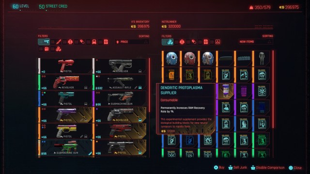 Tous les emplacements de consommables emblématiques de Phantom Liberty dans Cyberpunk 2077