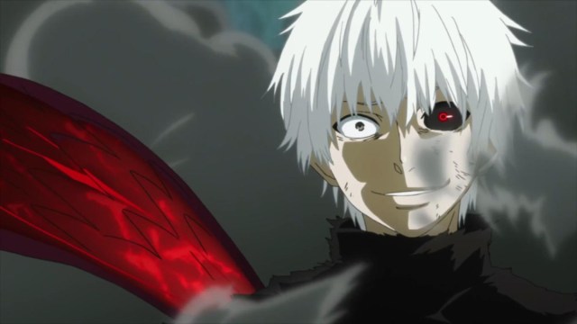 Ken Kaneki sous forme de goule dans Tokyo Ghoul