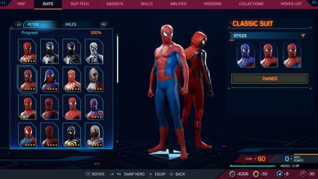 Comment débloquer tous les costumes dans Spider-Man 2