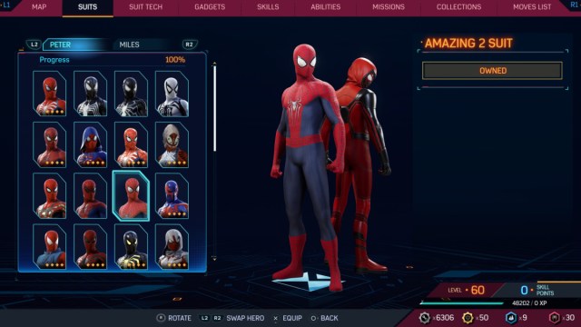 Comment débloquer tous les costumes dans Spider-Man 2