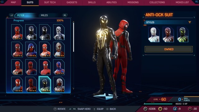 Comment débloquer tous les costumes dans Spider-Man 2