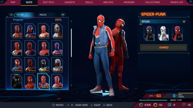 Comment débloquer tous les costumes dans Spider-Man 2