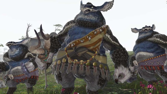 Trois Vanu Vanu dans FFXIV