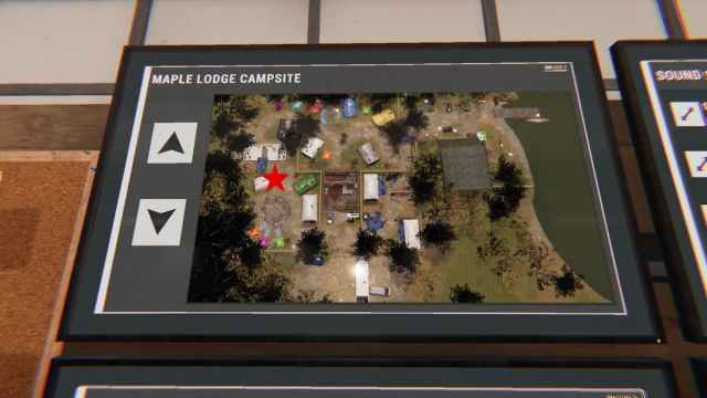 Ubicación del puf en el mapa del campamento Maple Lodge