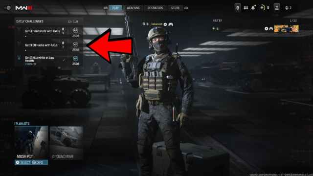 Cómo completar desafíos diarios en MW3