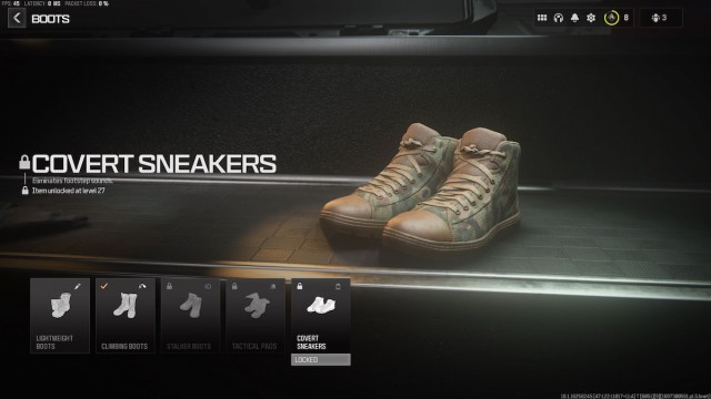 botas mw3 zapatillas secretas