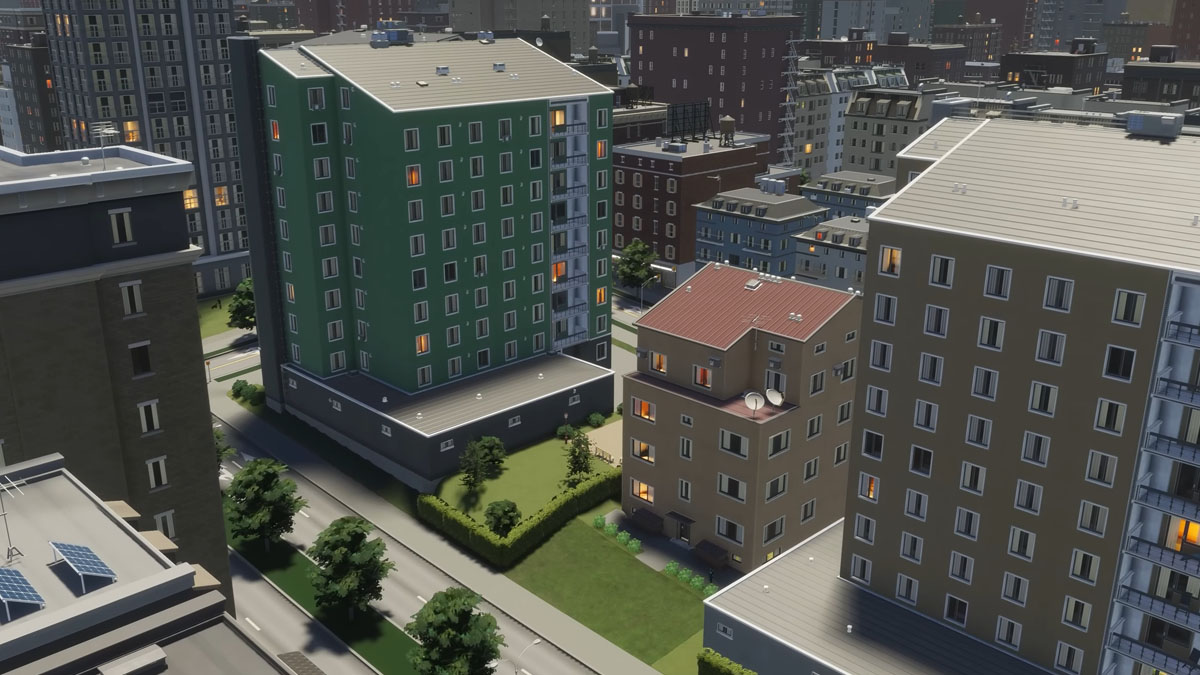 Edificios de estilo europeo en Cities Skylines 2