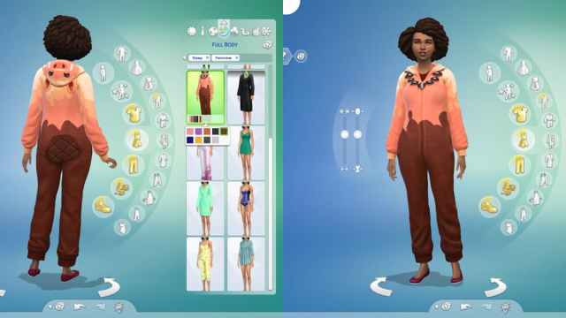 Traje de cerdo en Los Sims 4