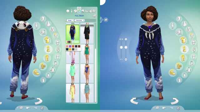 Mono azul en Los Sims 4