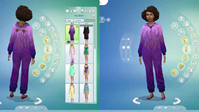 Mono morado en Los Sims 4