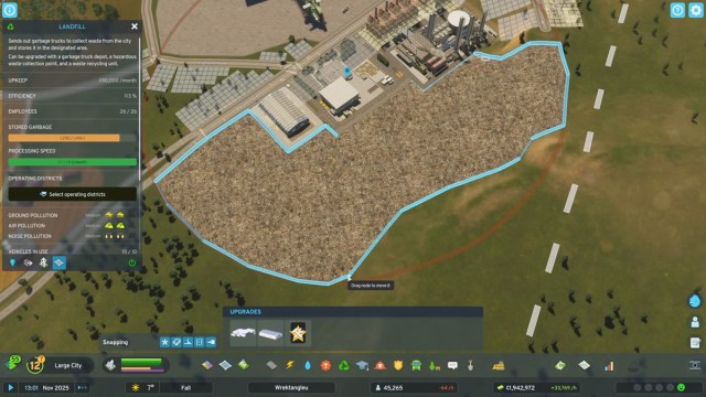 Creando un vertedero en Cities Skylines 2