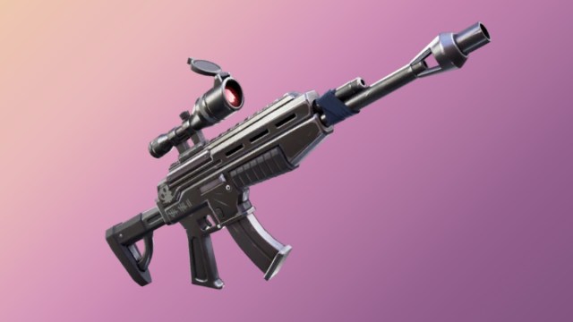 rifle de asalto con mira fortnite