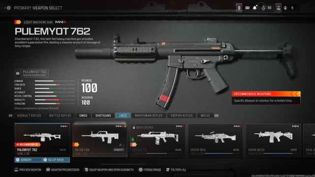 Pulemyot 762 en Modern Warfare 3 Zombis