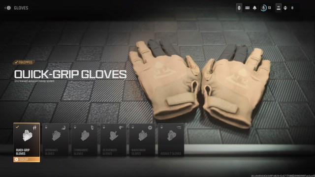 Guantes de agarre rápido MW3 