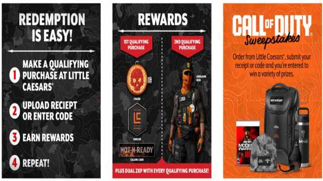 Recompensas promocionales de CoD MW3 Little Caesars