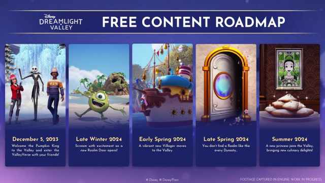 Hoja de ruta de contenido gratuito para Disney Dreamlight Valley