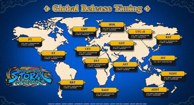 Tiempos de lanzamiento de Naruto X Boruto Ultimate Ninja Storm Connections