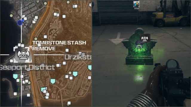 Ubicación del escondite de Tombstone en MW3 Zombies