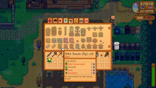 Stardew Valley semillas silvestres semillas de narciso de primavera